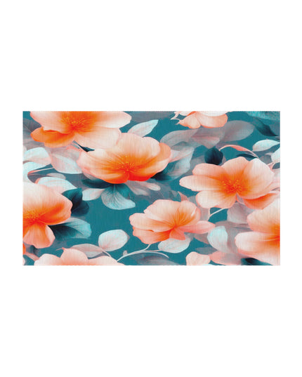 Orange Blossom Floral Bunch Outdoor Rug, 36" x 60"