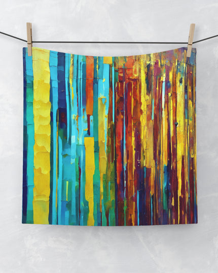 Striped Alpha Towel, 13" x 13"