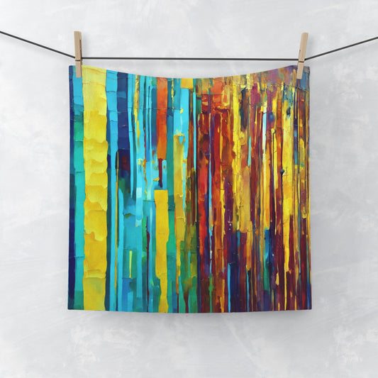 Striped Alpha Towel, 13" x 13"