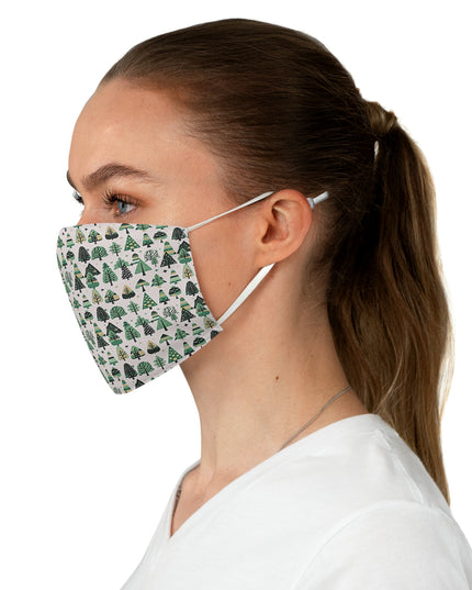 Mini Vintage Green Trees Fabric Face Mask