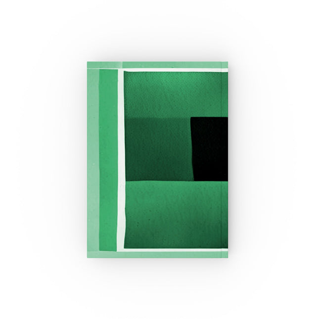 Mint Shadow 5.2" x 7.4" Hard Backed Journal with 128 blank pages