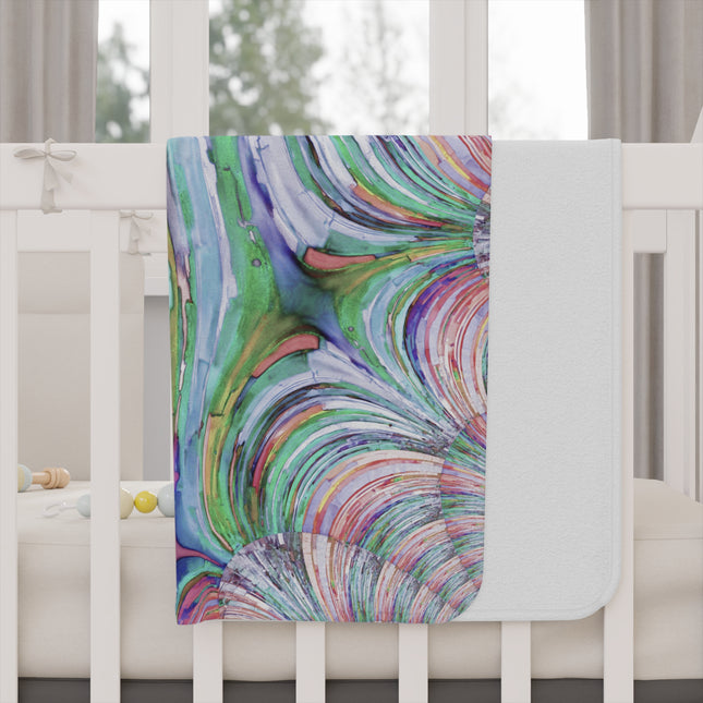 Uzi Spiral Pastels Toddler Blanket, 30" x 40"