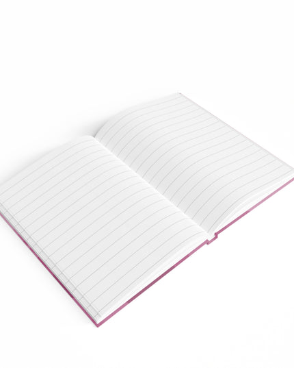 Pinky Mauve Wavey 5" x 7" Journal - 128 Ruled Line pages