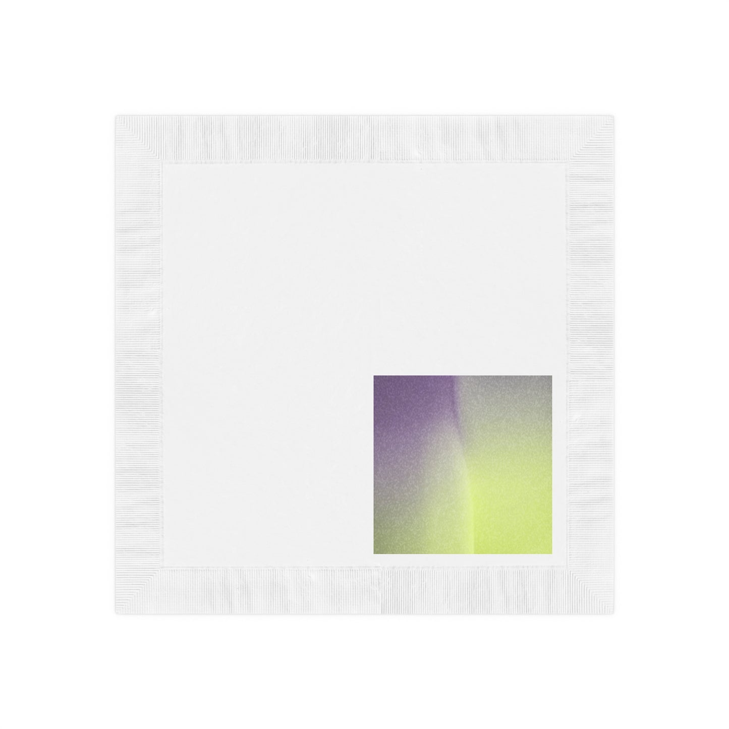 Purple Golden Fade White Coined Napkins, 6.5" x 6.5"