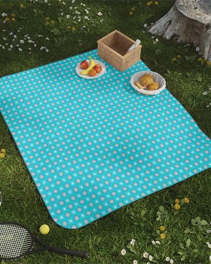 Tif Green Star-crossed Bodies Picnic Blanket, 61" × 51"