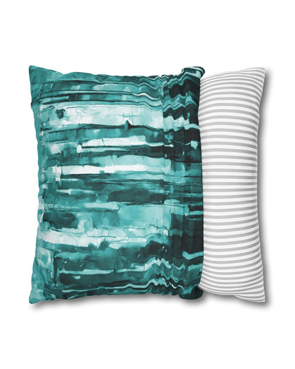 Striped Tif Spun Polyester Square Pillowcase, 14" x 14"