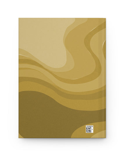 Brown Wavey 5.75" x 8" Hardcover Journal Matte with 150 lined pages