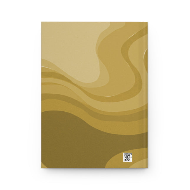 Brown Wavey 5.75" x 8" Hardcover Journal Matte with 150 lined pages