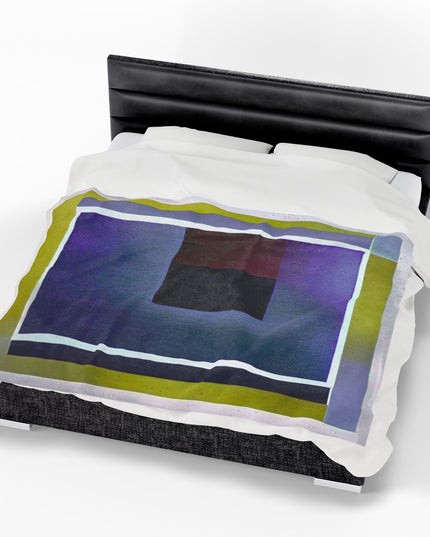 Zeta Shadow Velveteen Plush Blanket, 60" x 80"