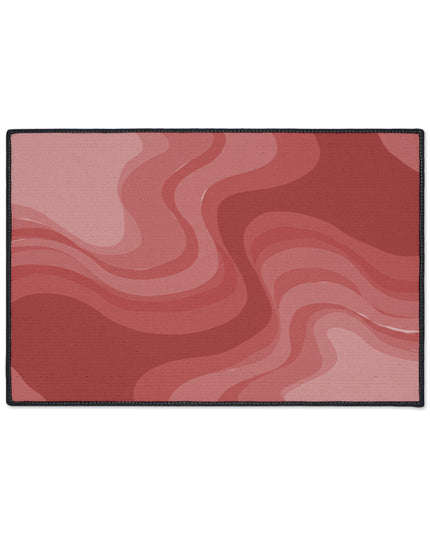 Power Red Wavey 18" x 27" Heavy Duty Floor Mat