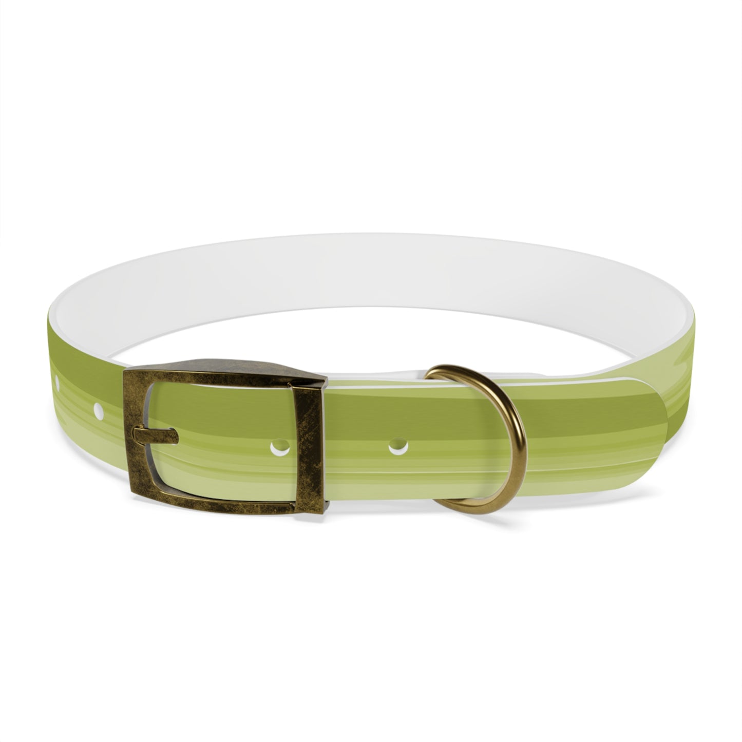 Lemon Wavey Large Dog Collar