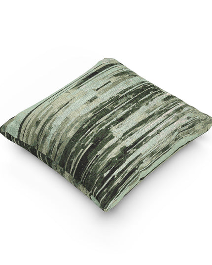 Striped Mint Pastel Woven Pillow, 17" x 18"