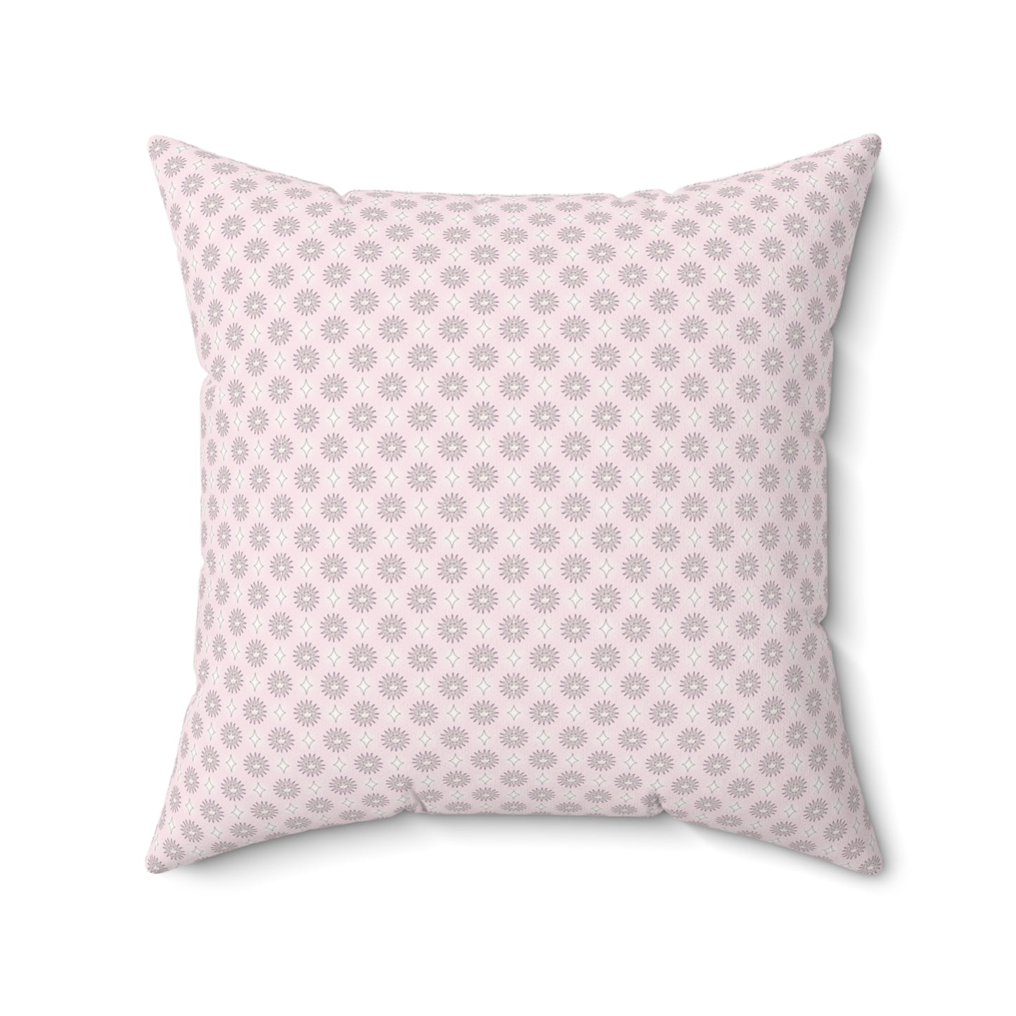 Pink Mornings Star-crossed Bodies Faux Suede Square Pillow, 20" x 20"