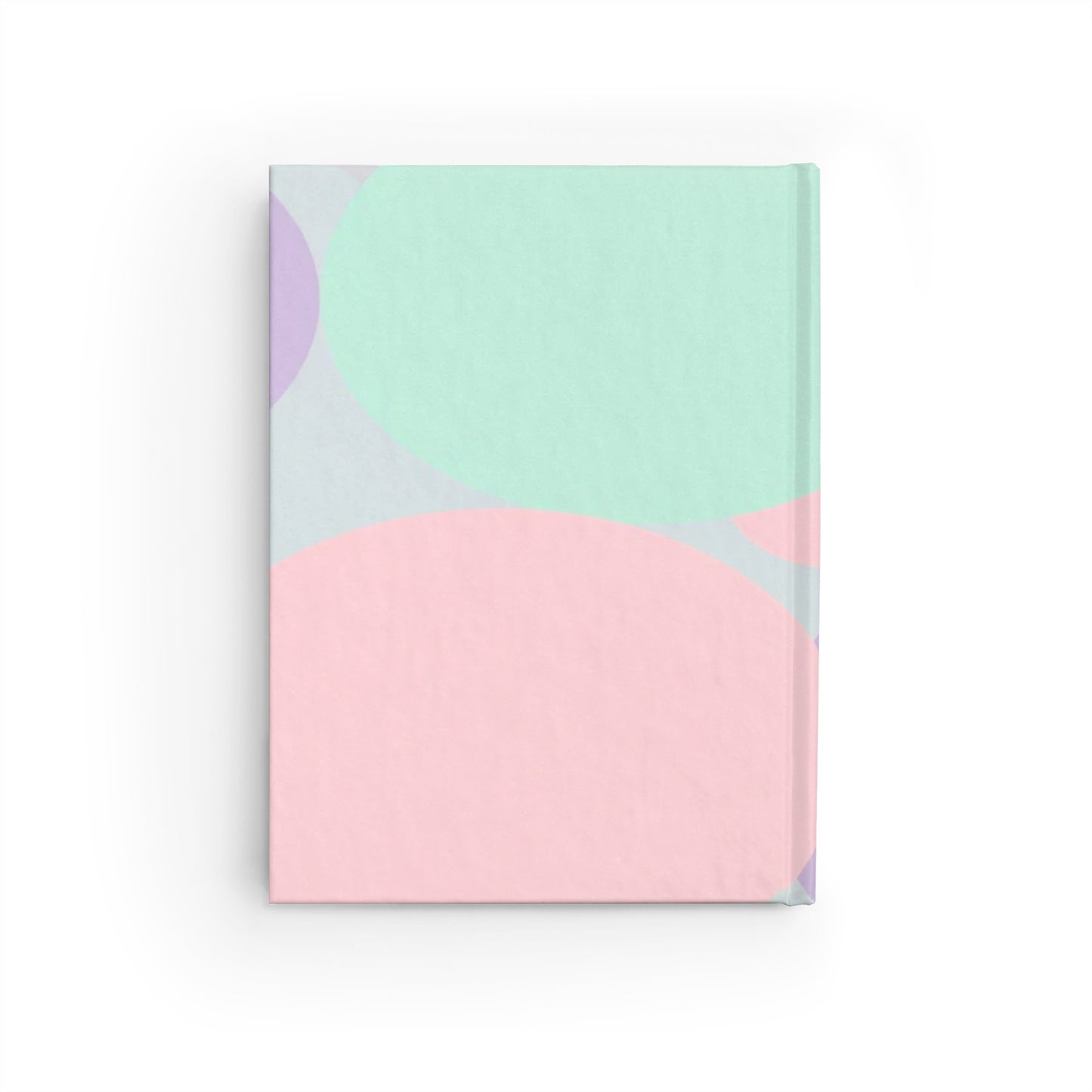 Pastel Peach and Soft Green Patches 5" x 7" Journal - 128 Ruled Line pages