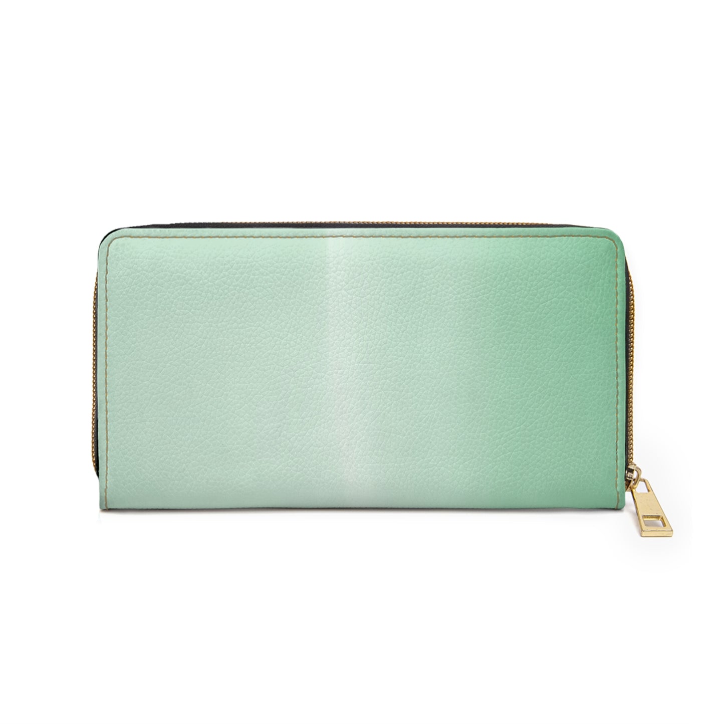 Mint Fade Elegant Abstract Zipper Wallet - Stylish & Functional Accessory for Everyday Use