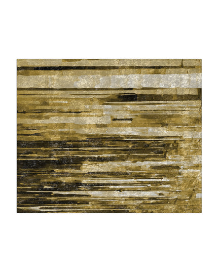 Striped Light Brown 50" x 60" Crushed Velvet Blanket