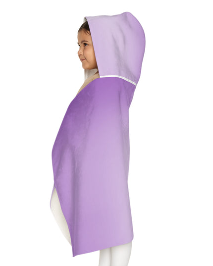 Soft Lavender Fade Youth Hooded Towel, 24" x 48"