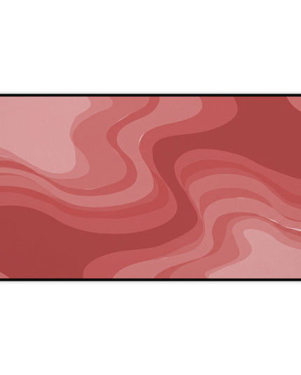 Power Red Wavey 12" x 22" Desk Mat