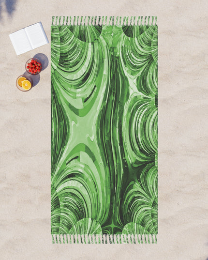 Uzi Spiral Mint Pastel 38" × 81" Boho Beach Cloth