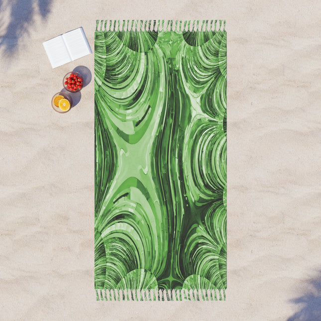 Uzi Spiral Mint Pastel 38" × 81" Boho Beach Cloth