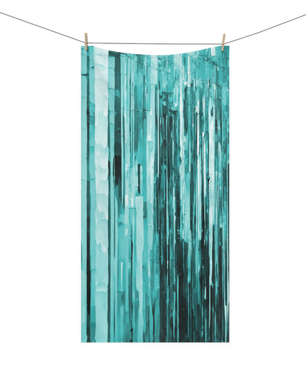 Striped Tif 30" x 60" Mink-Cotton Towel (50% polyester, 50% cotton)