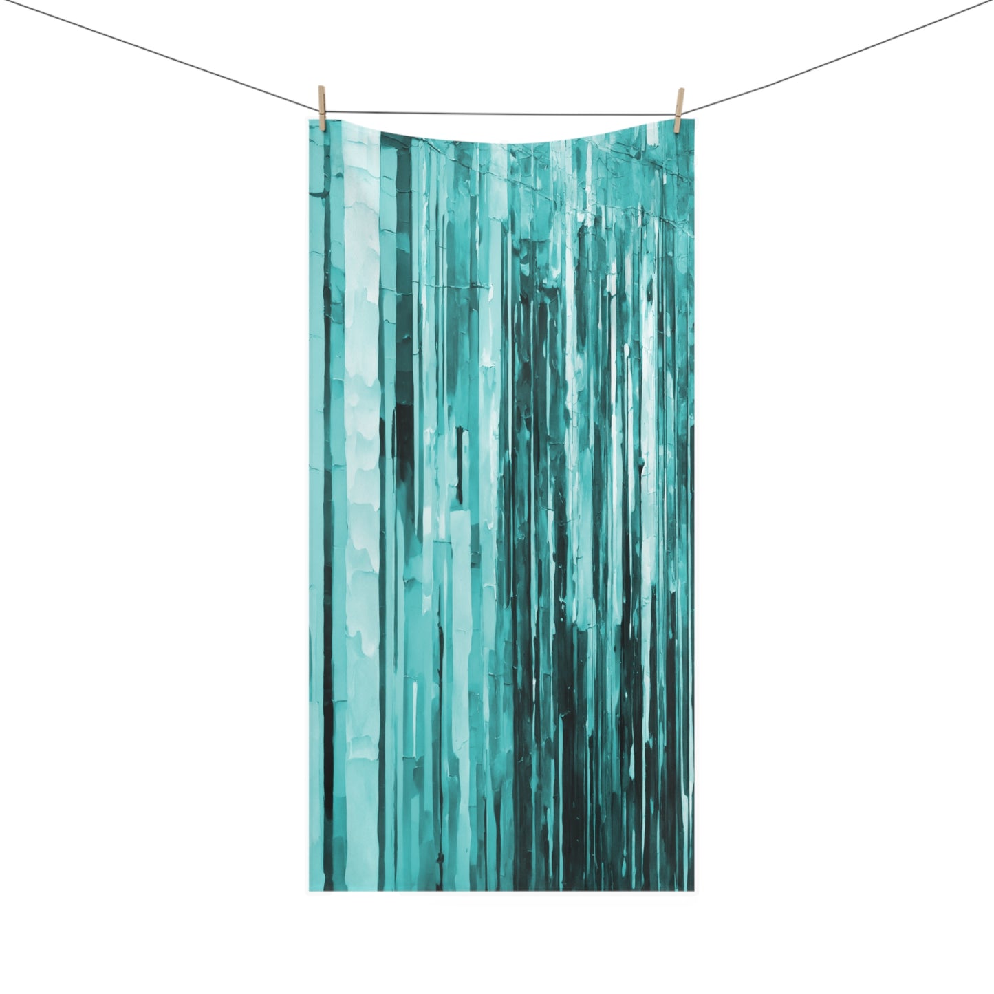 Striped Tif 30" x 60" Mink-Cotton Towel (50% polyester, 50% cotton)