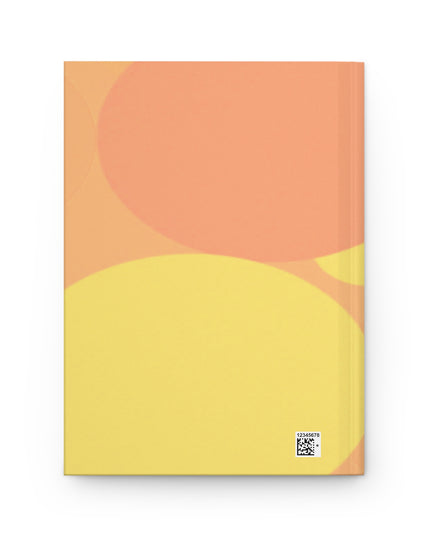 Pastel Bright Oranges Patches 5.75" x 8" Hardcover Journal Matte with 150 lined pages