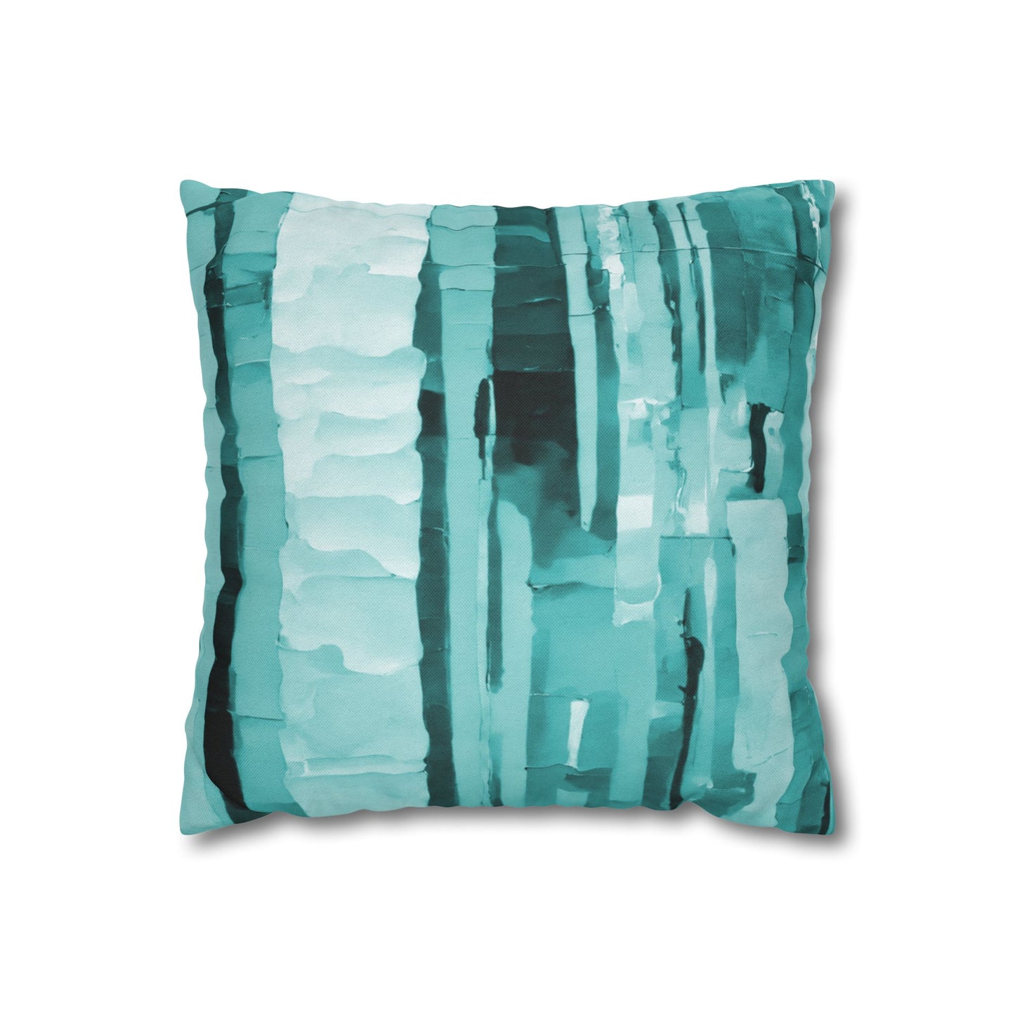 Striped Tif Spun Polyester Square Pillowcase, 14" x 14"