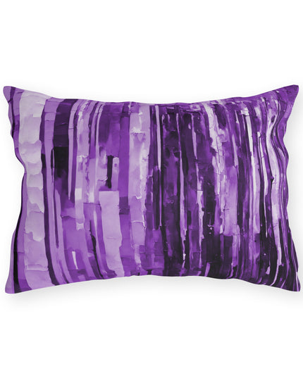 Striped Powder Lavender 20" x 14" Outdoor Pillow