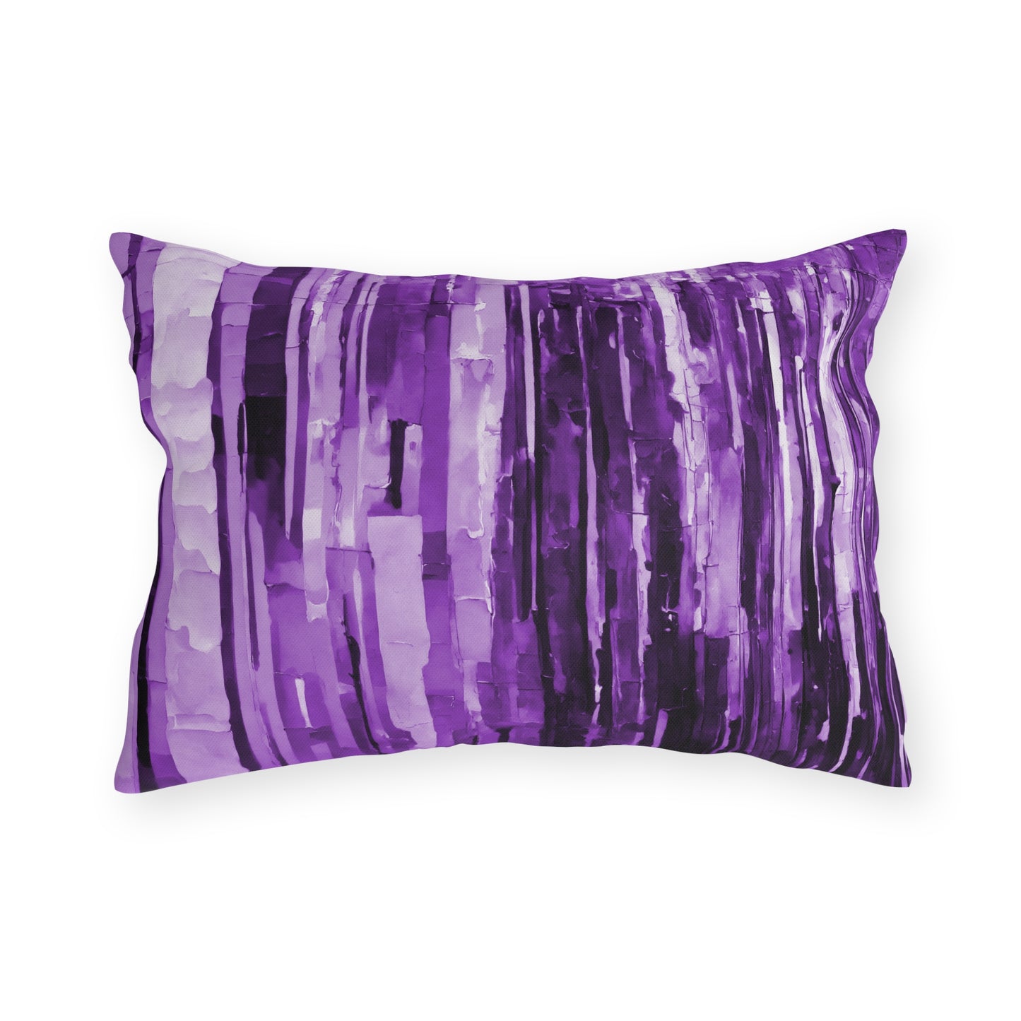 Striped Powder Lavender 20" x 14" Outdoor Pillow