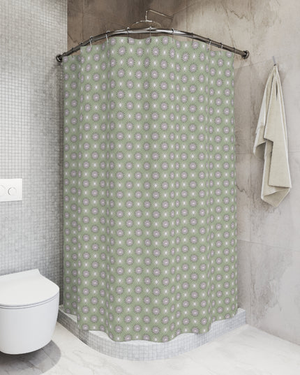 Olive Star-crossed Bodies Shower Curtain, 71" x 74"