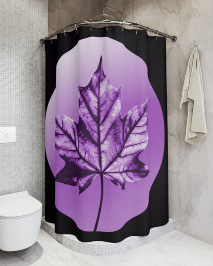 Purple Maple Leaf Shower Curtains, 71" x 74"
