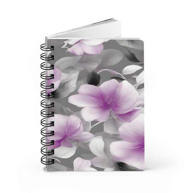Purple Blossom Floral Bunch Bound Journal, 5" x 7" 150 pages