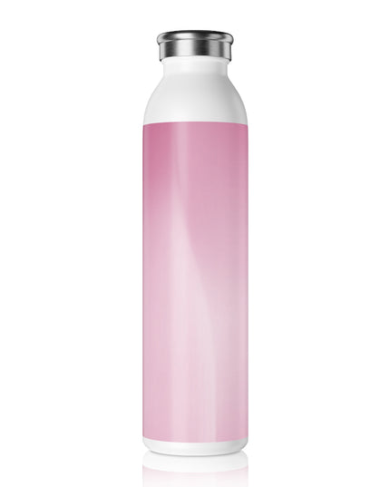 Pink Blush Fade Slim Water Bottle, 20 oz White