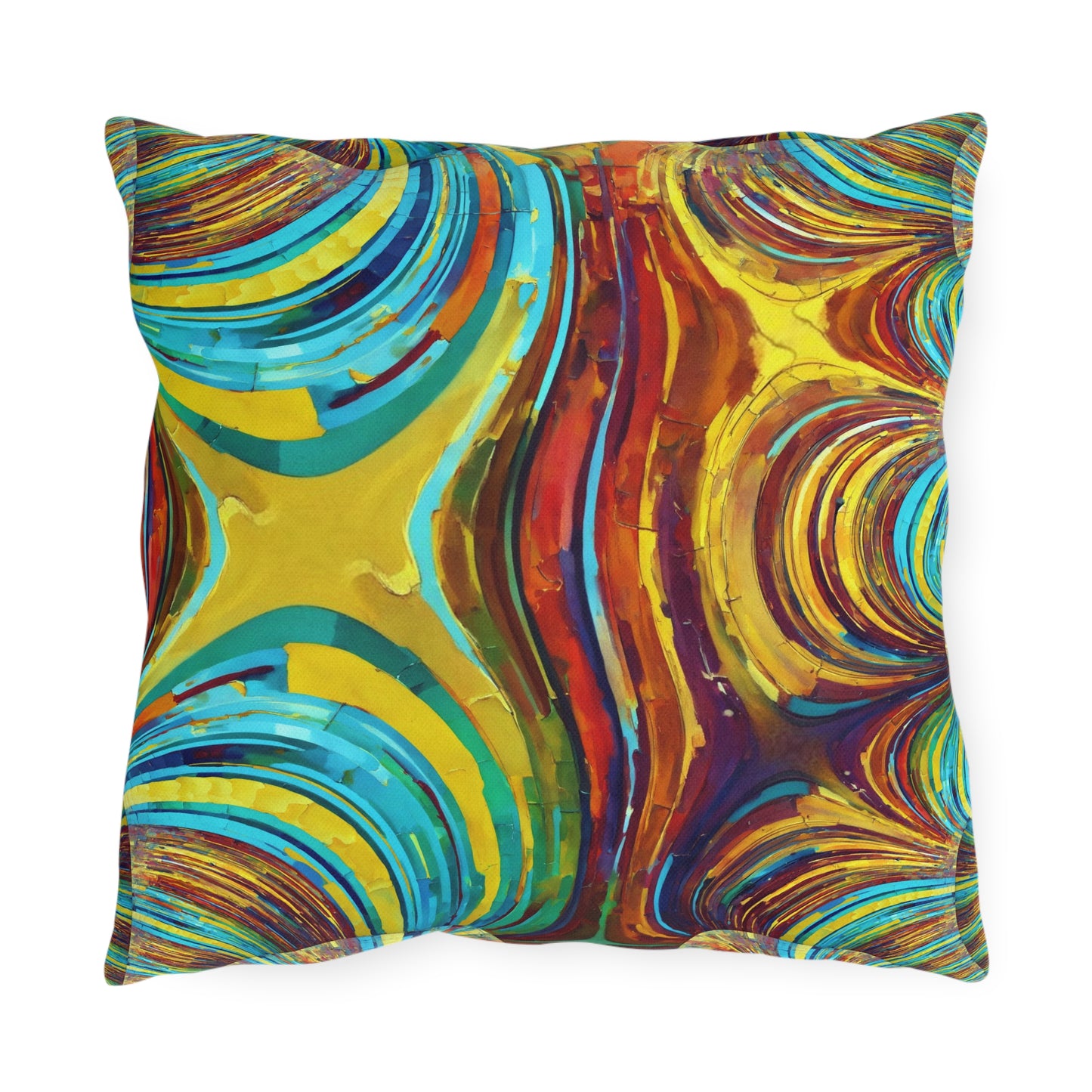 Uzi Spiral Alpha Outdoor Pillow, 16" x 16"