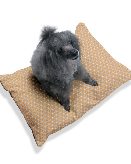 Tan Sunset Star-crossed Bodies Pet Bed, 28" × 18"