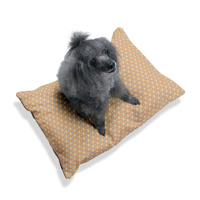 Tan Sunset Star-crossed Bodies Pet Bed, 28" × 18"