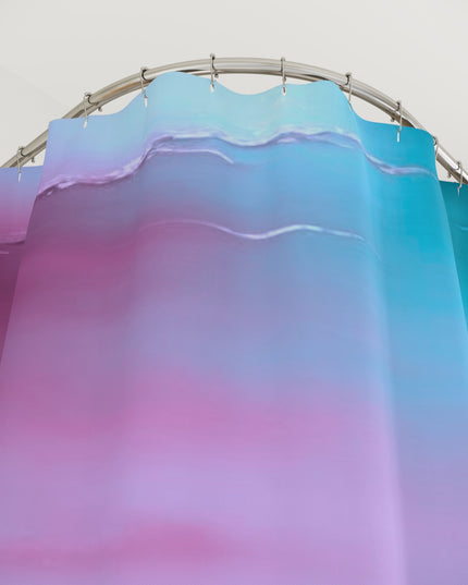 Wine Sea Blue Fog Shower Curtains, 71" x 74"