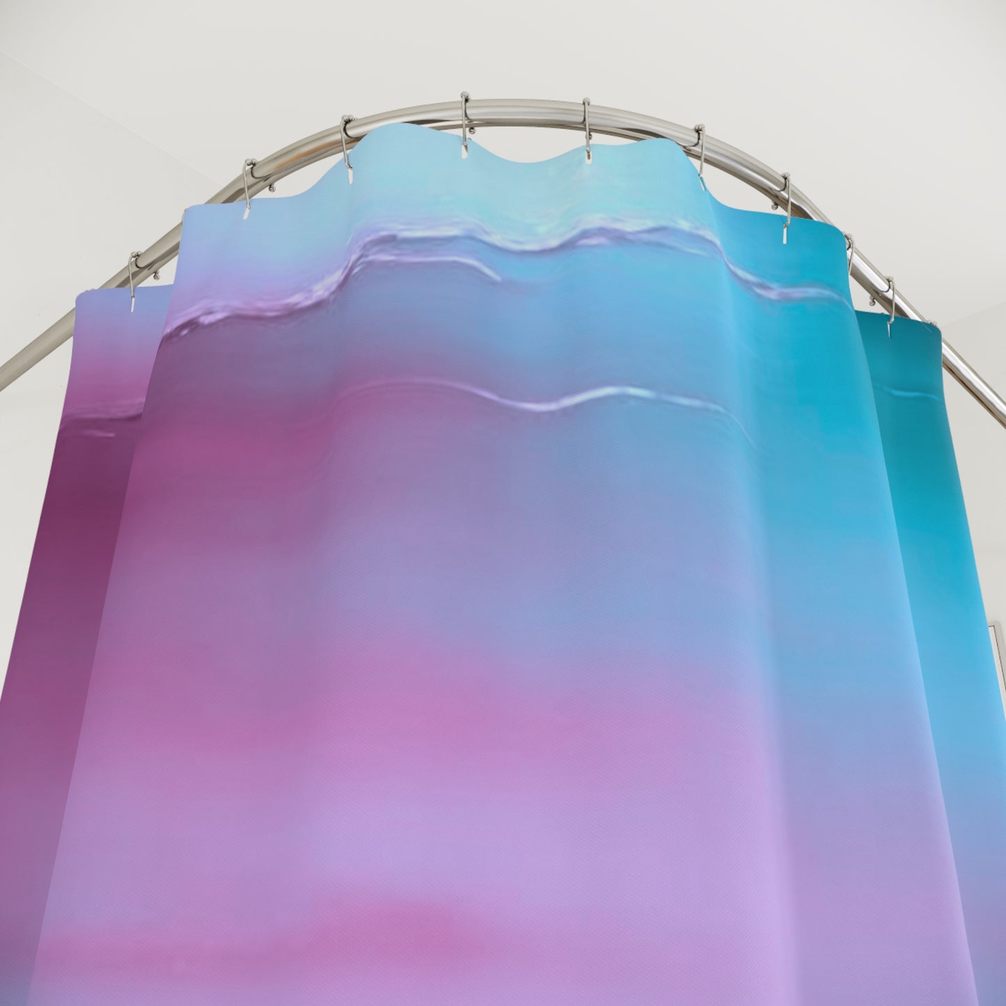 Wine Sea Blue Fog Shower Curtains, 71" x 74"
