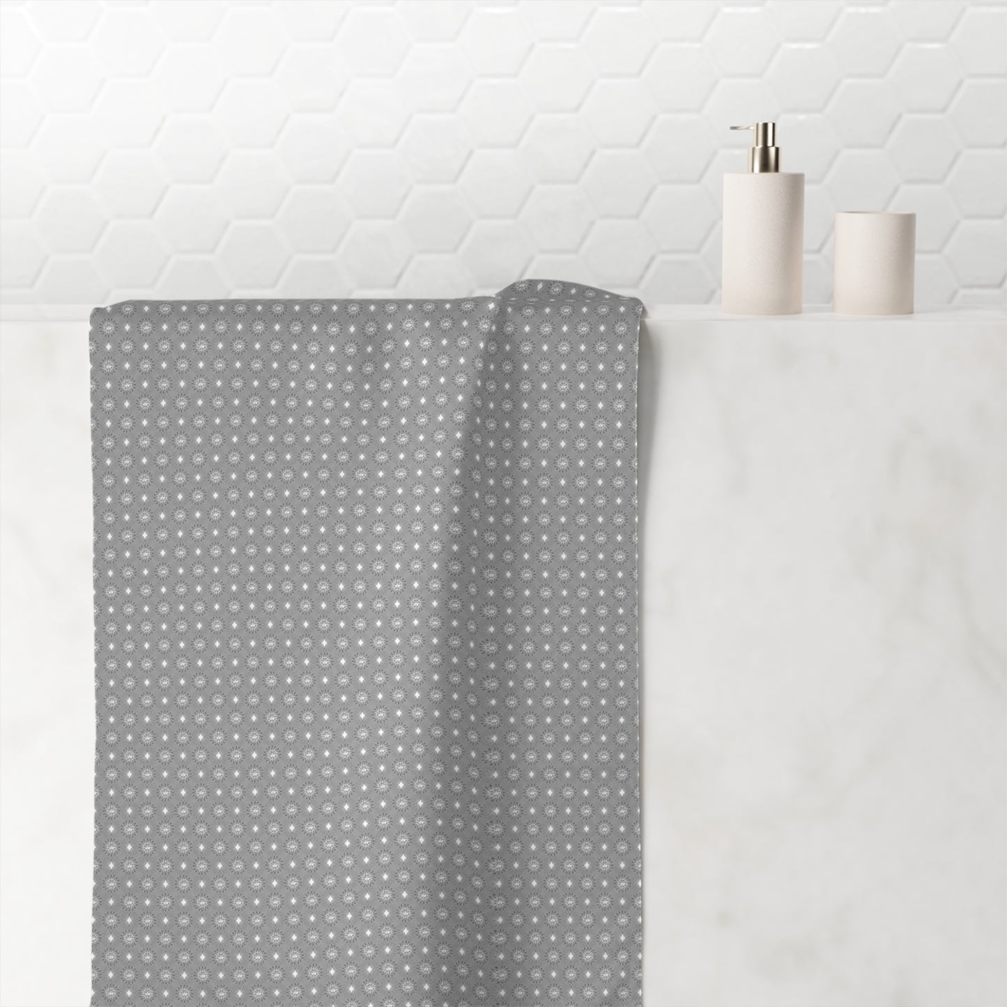 Desaturated Star-crossed Bodies Mink-Cotton Towel (50% polyester, 50% cotton),  30" x 60"