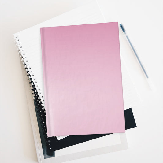 Pink Blush Fade 5" x 7" Journal - 128 Ruled Line pages