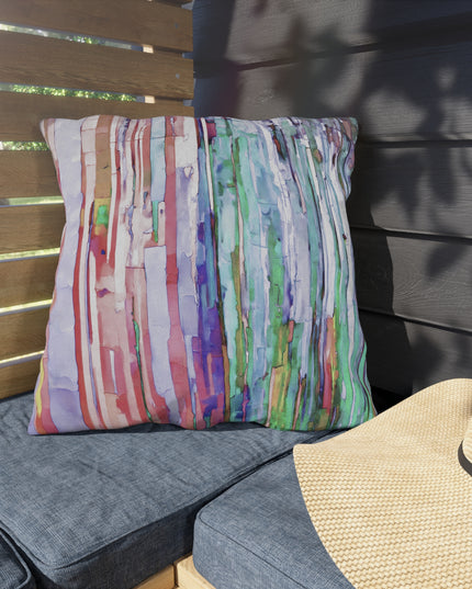 Striped Pastels 20" x 20" Outdoor Pillow