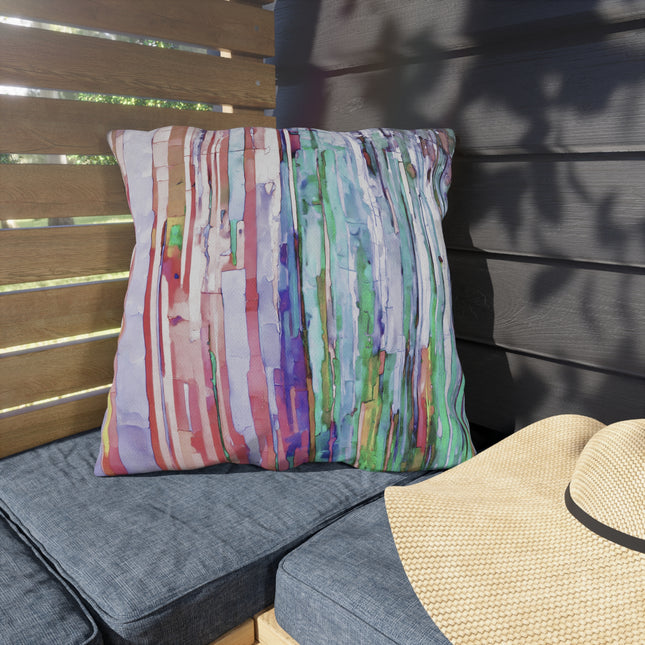 Striped Pastels 20" x 20" Outdoor Pillow