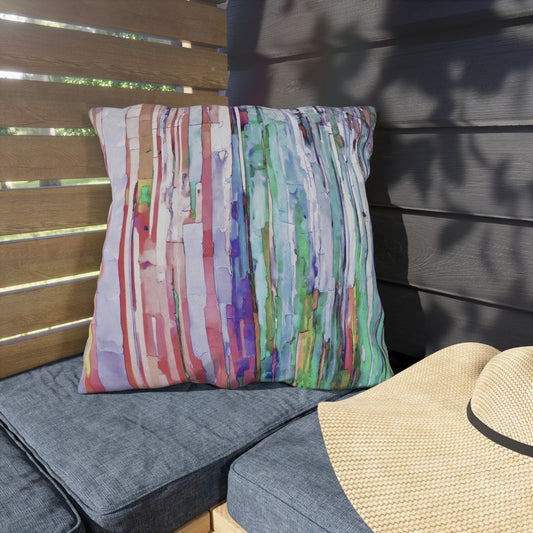 Striped Pastels 20" x 20" Outdoor Pillow
