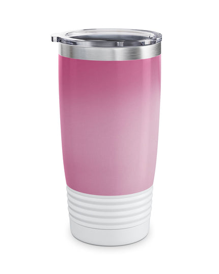 Pink Blush Fade Ringneck Tumbler, 20oz in white