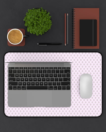Pink Mornings Star-crossed Bodies Desk Mat, 12" x 18"
