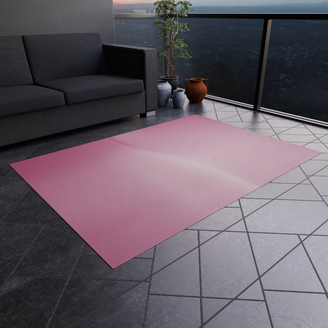Pink Blush Fade Outdoor Rug, 60" x 84"