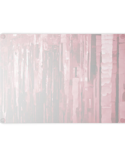 Striped Ruby 8" x 11" Glass Cutting Board