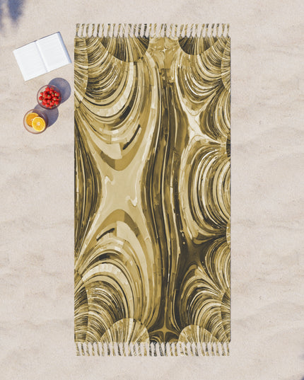 Uzi Spiral Light Brown 38" × 81" Boho Beach Cloth