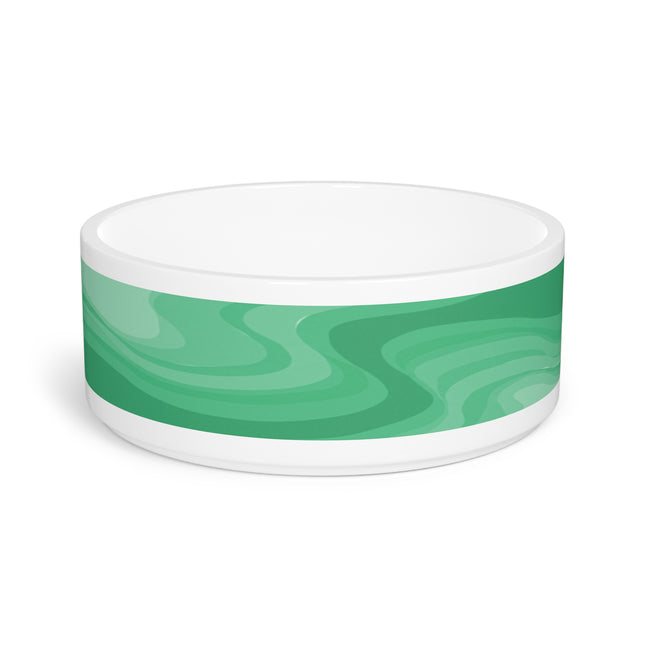 Mint Green Wavey 16 oz Pet Bowl